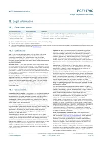 PCF1179CT Datasheet Pagina 21