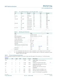 PCF2113AU/10/F4 Datasheet Page 6