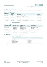 PCF8576CHL/1 Datasheet Page 2