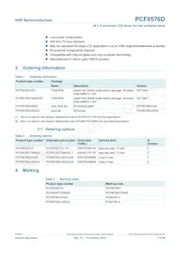 PCF8576DT/F2 Datasheet Pagina 2