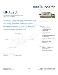 QPA3230數據表 封面