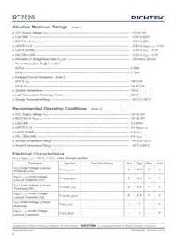 RT7020GS Datasheet Pagina 4