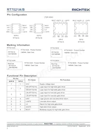 RT7021BGN Datasheet Page 2