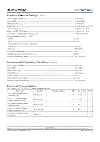 RT7021BGN Datasheet Page 5