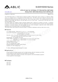 S-8351C50UA-J7JT2U Datasheet Cover