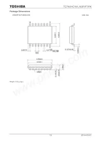 TC74VHC163FT(ELK Datasheet Pagina 13