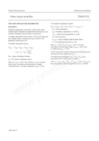 TDA6111Q/N4 Datasheet Page 11