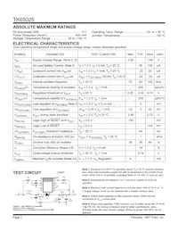 TK65025MTL Datasheet Page 2