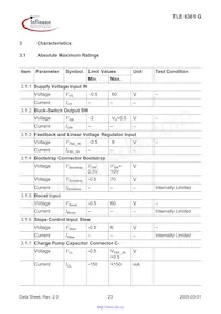 TLE6361GNUMA1 Datasheet Page 23