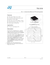 TSL1018IF Datasheet Cover