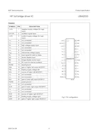 UBA2033TS/N2 Datasheet Page 4