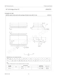 UBA2033TS/N2 Datasheet Pagina 13