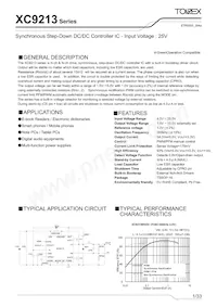 XC9213B103VR-G Datasheet Cover