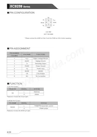 XC9259B36E1R-G Datasheet Page 4