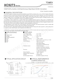 XC9273B06DZR-G Datenblatt Cover