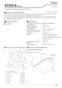 XC9516A21AZR-G Datasheet Cover