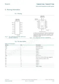 74AHC164PW Datasheet Page 3