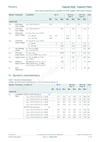 74AHC595PW/AUJ Datasheet Page 7