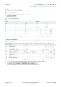 74AHCT123ABQ-Q100X Datasheet Page 6