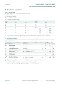 74AHCT123AD Datasheet Page 5