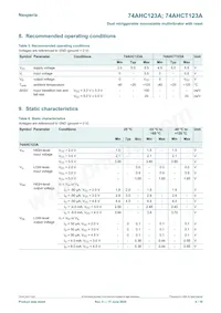 74AHCT123AD Datasheet Page 6