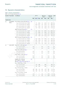 74AHCT123AD Datasheet Page 8