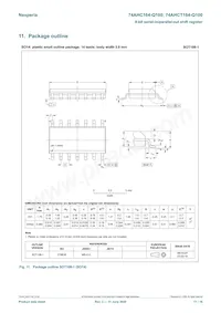 74AHCT164BQ-Q100X Datasheet Page 11