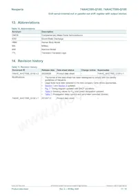 74AHCT595D-Q100 Datasheet Page 17