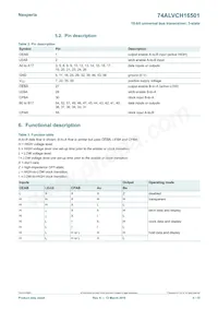 74ALVCH16501DL Datasheet Page 5
