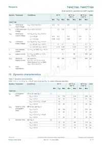 74HC164D/AUJ Datasheet Page 6