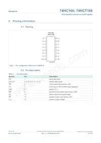 74HC166D/AUJ Datasheet Page 4