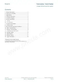 74HC4094D/AUJ Datasheet Page 19