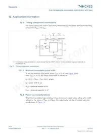 74HC423BQ Datasheet Page 12