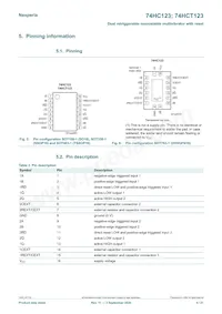 74HCT123D/AUJ Datasheet Page 4