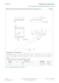 74HCT123D/AUJ Datasheet Page 17