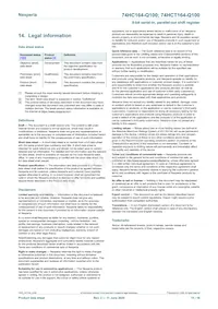 74HCT164BQ-Q100X Datasheet Pagina 15