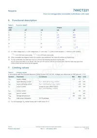 74HCT221D Datasheet Page 5