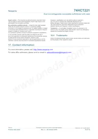 74HCT221D Datasheet Pagina 18