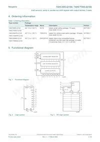 74HCT595DB-Q100J Datasheet Page 2