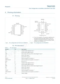 74LV123D/AUJ Datasheet Page 5