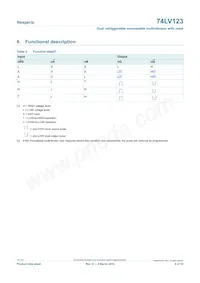 74LV123D/AUJ Datasheet Page 6