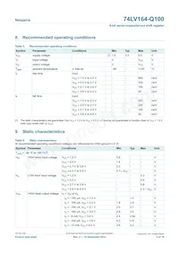 74LV164BQ-Q100X Datasheet Page 5