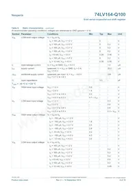 74LV164BQ-Q100X Datasheet Page 6