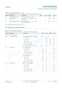 74LV164BQ-Q100X Datasheet Page 7