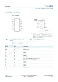 74LV164DB Datasheet Page 3