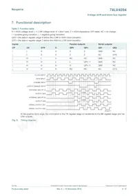 74LV4094DB Datasheet Page 4