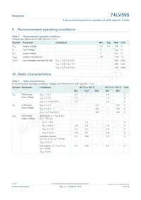 74LV595PW/AUJ Datasheet Page 6