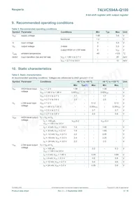 74LVC594ABQ-Q100X Datasheet Page 6