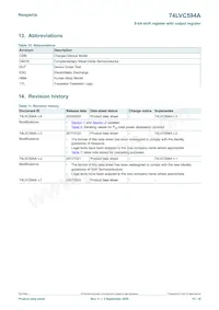 74LVC594APW Datasheet Page 16