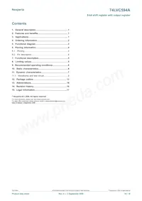 74LVC594APW Datasheet Page 18